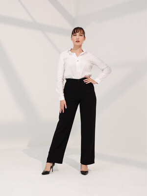 Black Straight Trouser