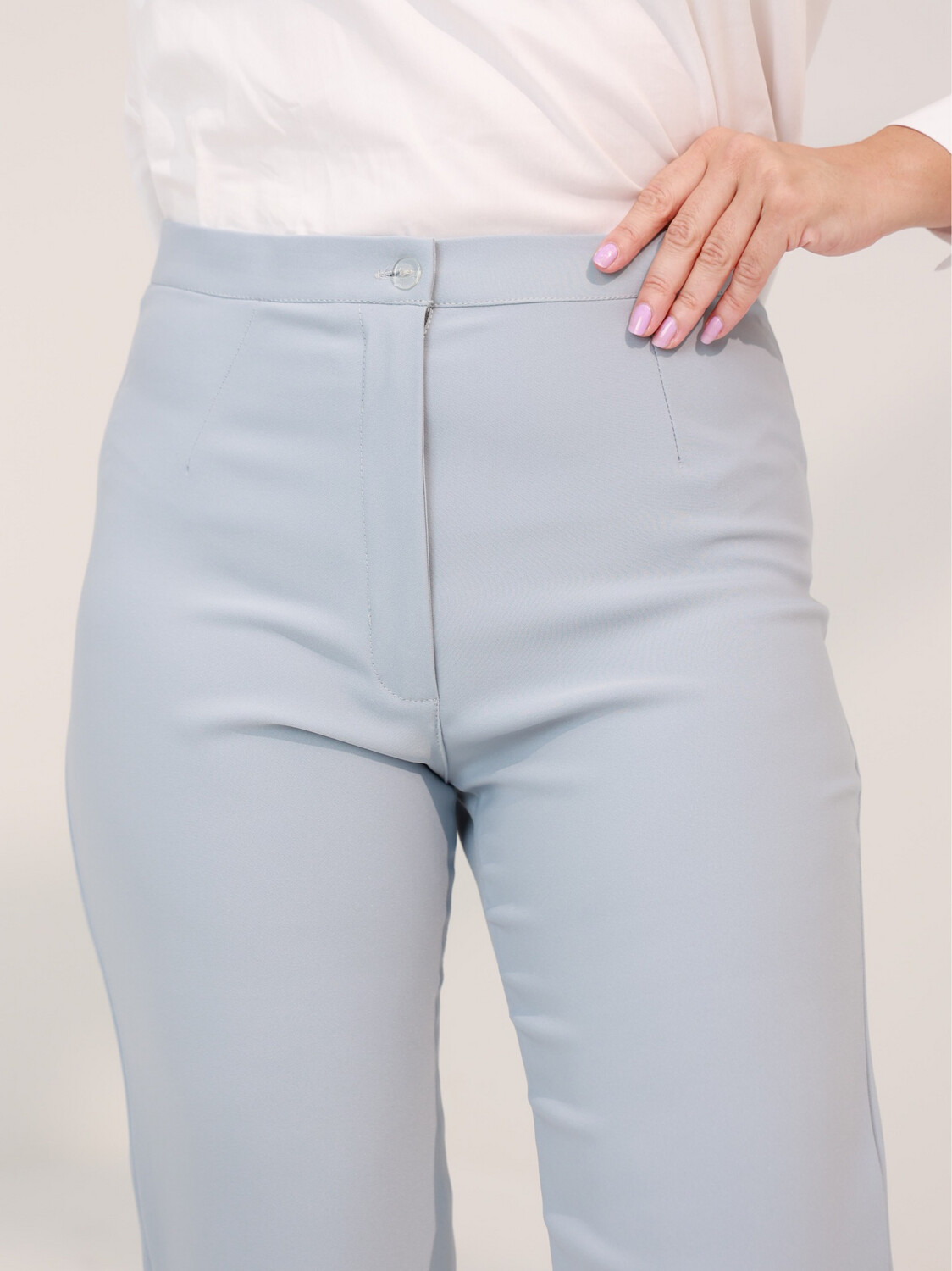 Sky Blue Tapered Trouser