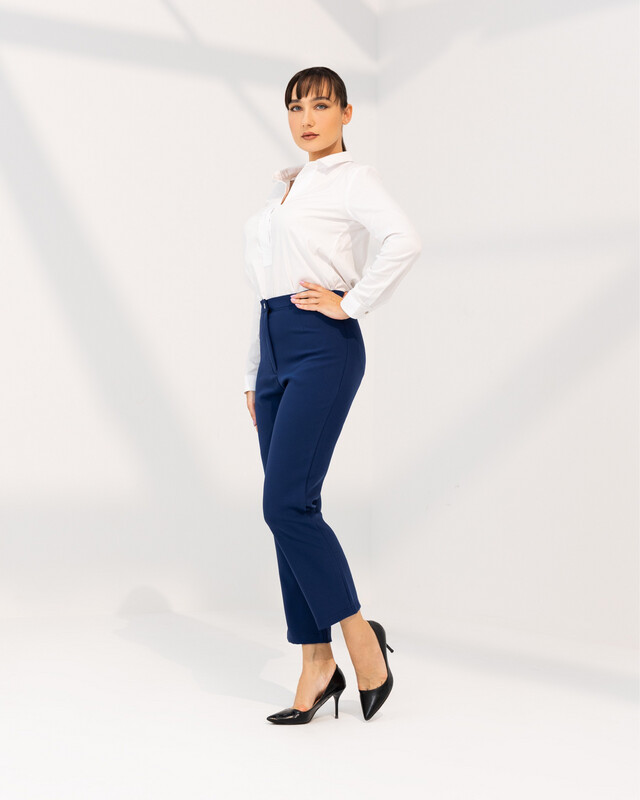 Navy Tapered Trouser