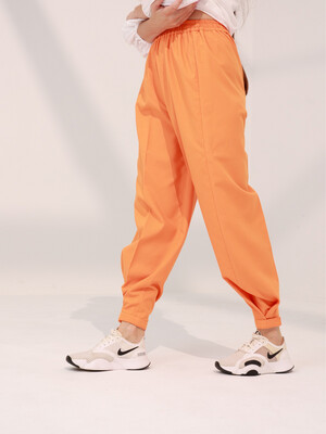 Adjustable Bottom Casual Orange Trouser