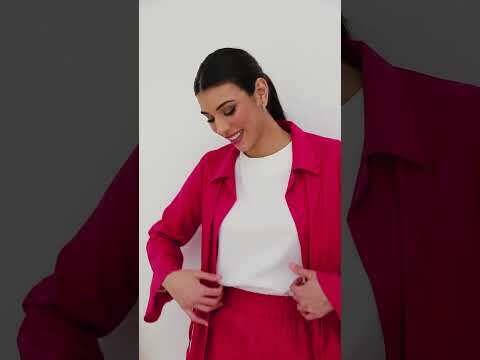 Rose Linen Abaya with Belt