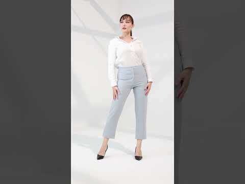 Sky Blue Tapered Trouser
