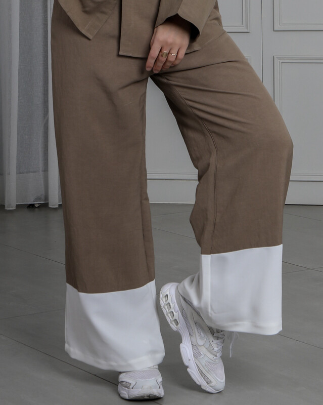 Brown Linen Trouser