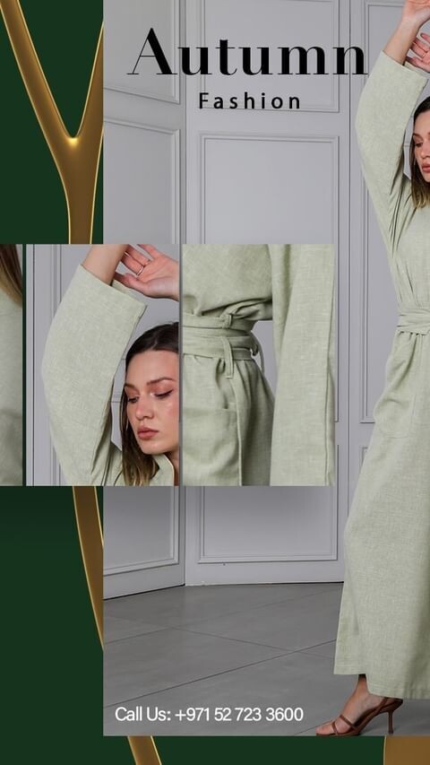 Wide Linen Jumpsuit with Belt