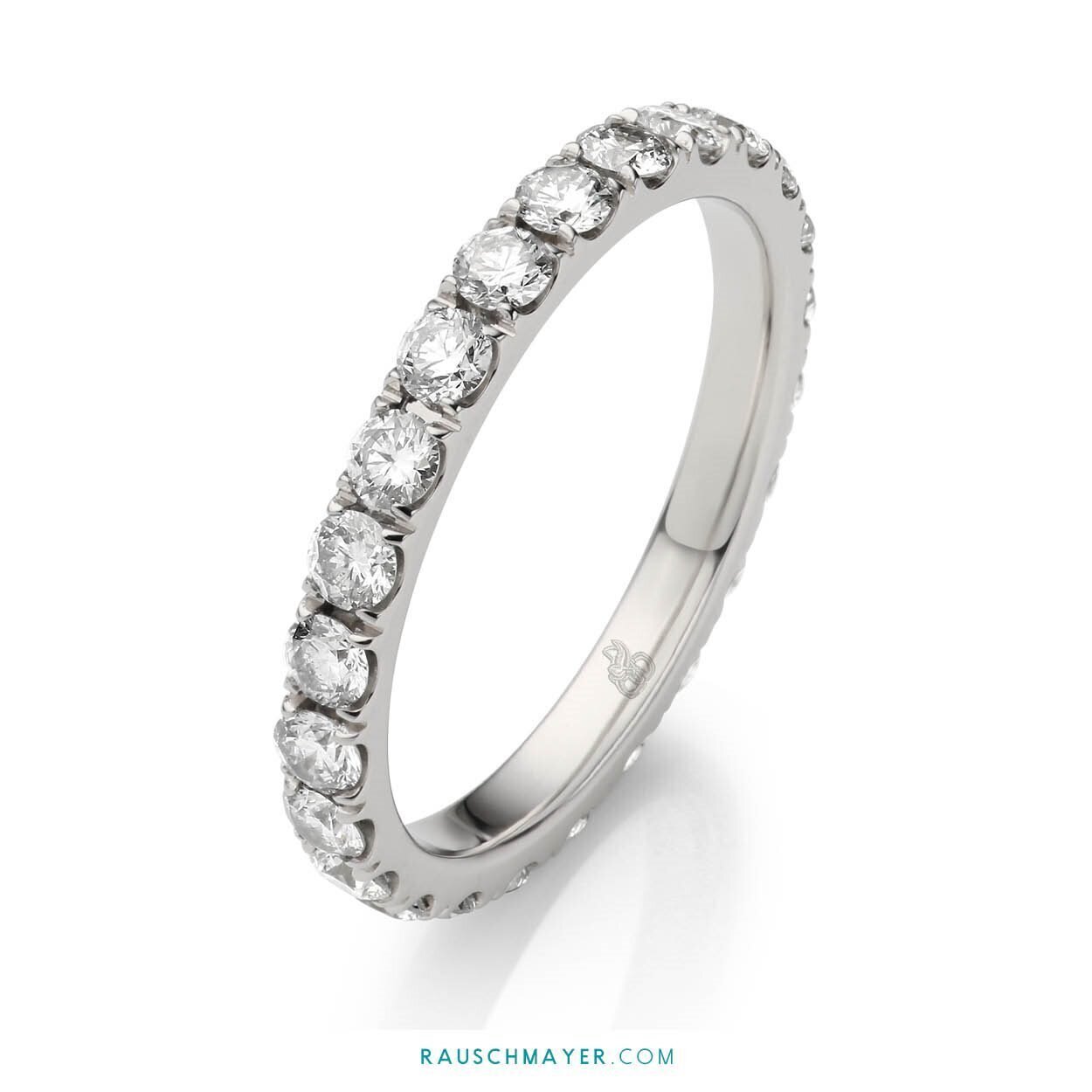 2.0 Karat Diamant Memoire Ring aus Weißgold - Rauschmayer