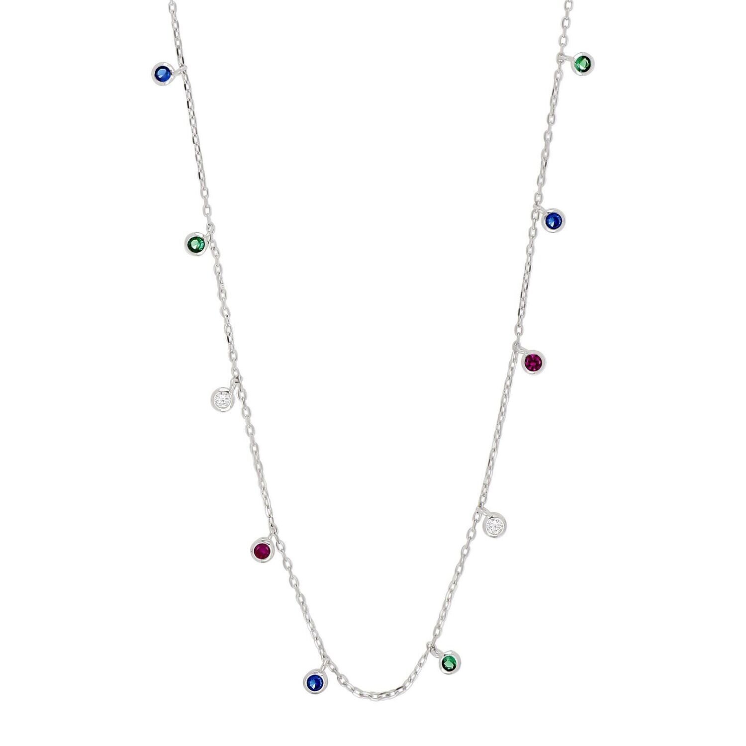 Rhd. Silber Halskette GIANOR 3mm 42+3cm