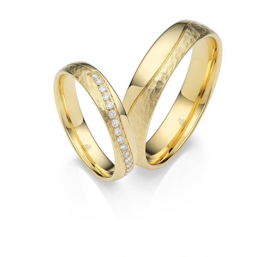Trauringe in 585 Gelbgold von Rauschmayer 04017