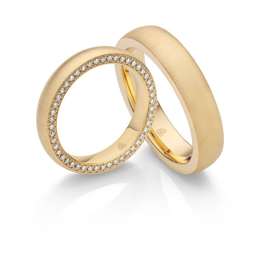 Trauringe in 585 Gelbgold von Rauschmayer 04018-40-50_B