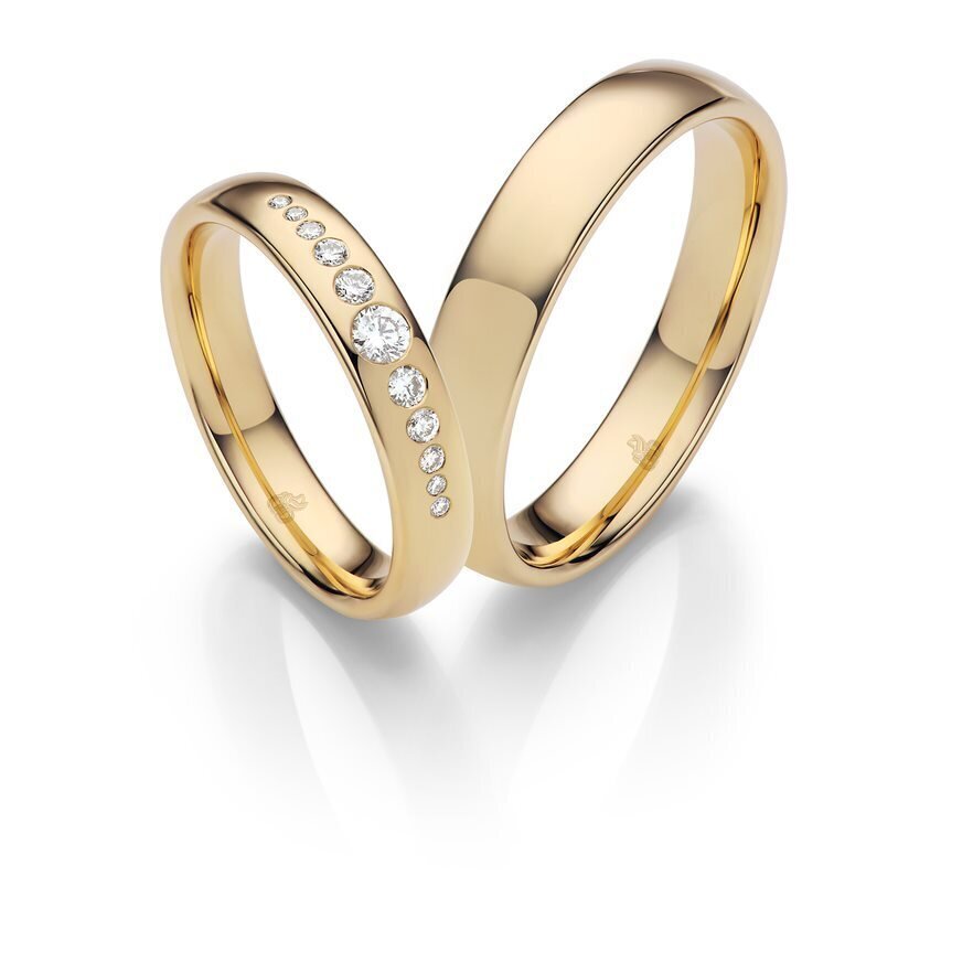 Trauringe in 585 in Gelbgold von Rauschmayer 04019