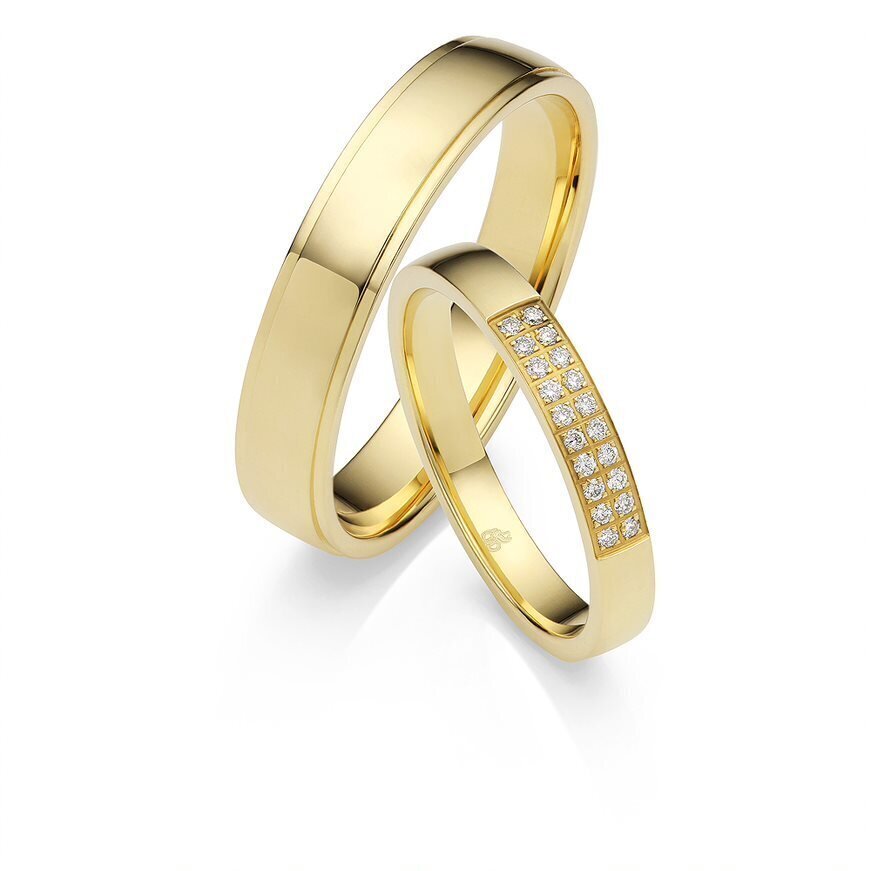 Trauringe in Gelbgold 585 Rauschmayer 03020