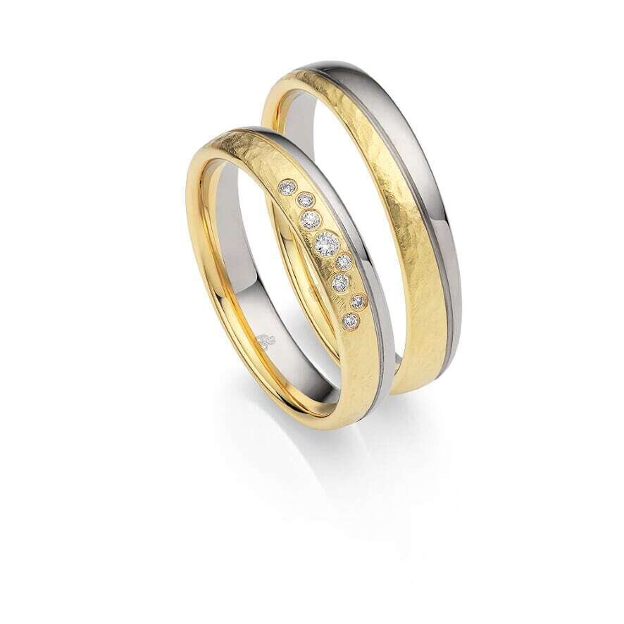 Trauringe  Platin / 585 Gelbgold von Rauschmayer 73-50005-040