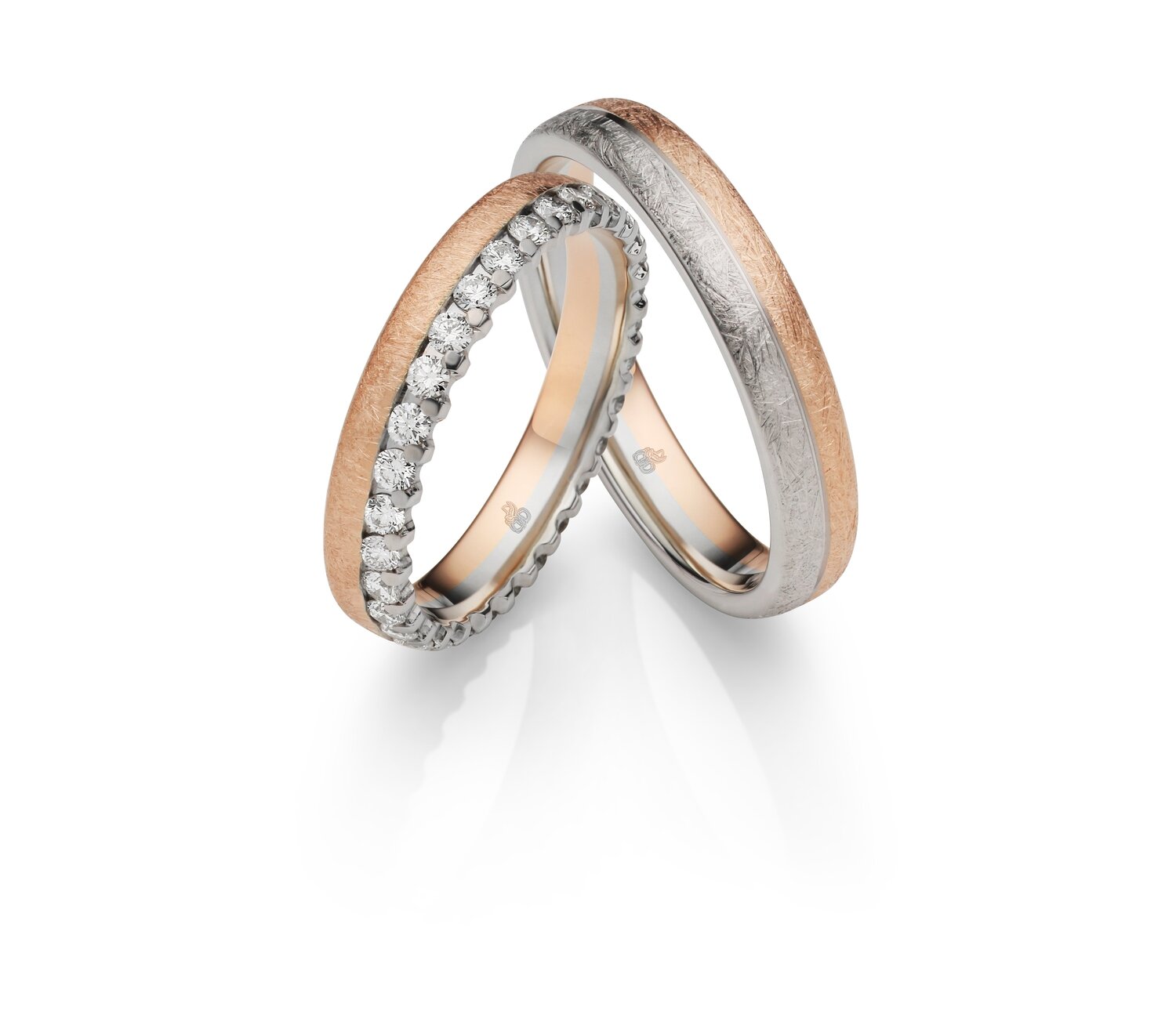 Trauringe Rauschmayer ROYAL in 333 Rosegold & Weißgold 11-51271 /10-51271