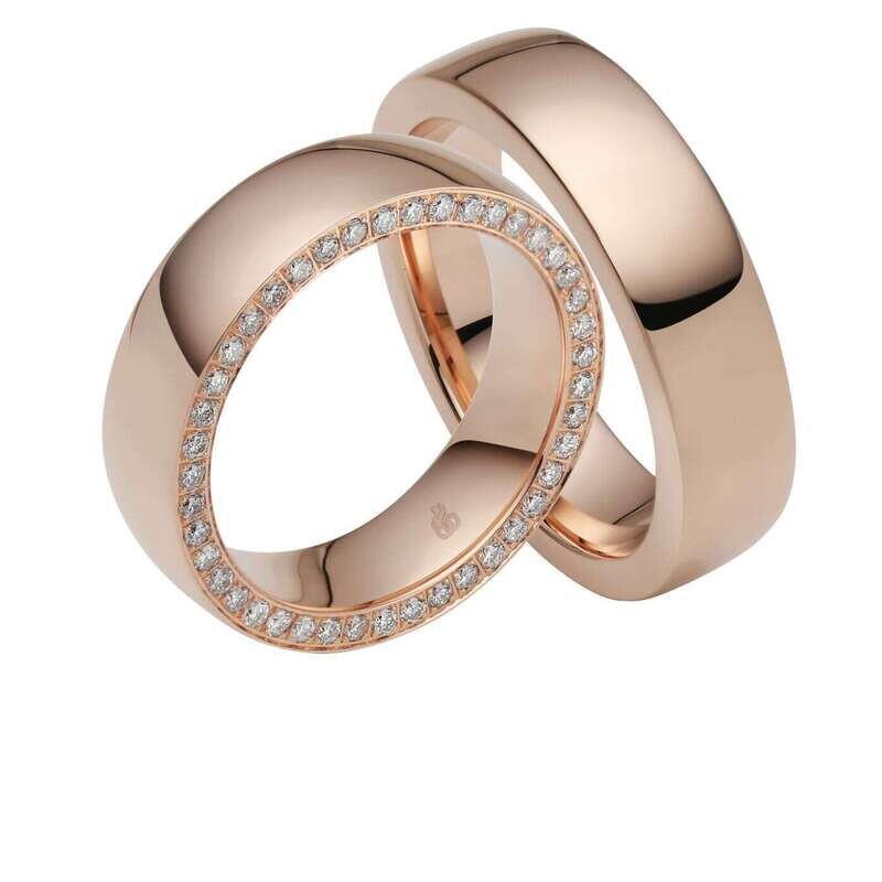 Trauringe 375 Rauschmayer  Rosegold  11-06379 / 10-06379