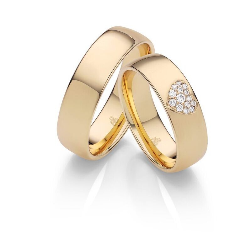 Trauringe in 375 Gelbgold von Rauschmayer 06004-60