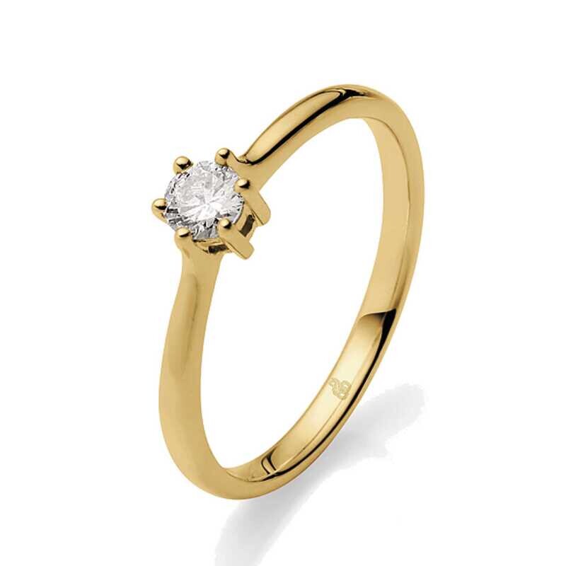 Solitär-Antragsring Gelbgold 585 Brillant von Rauschmayer 51-00012
