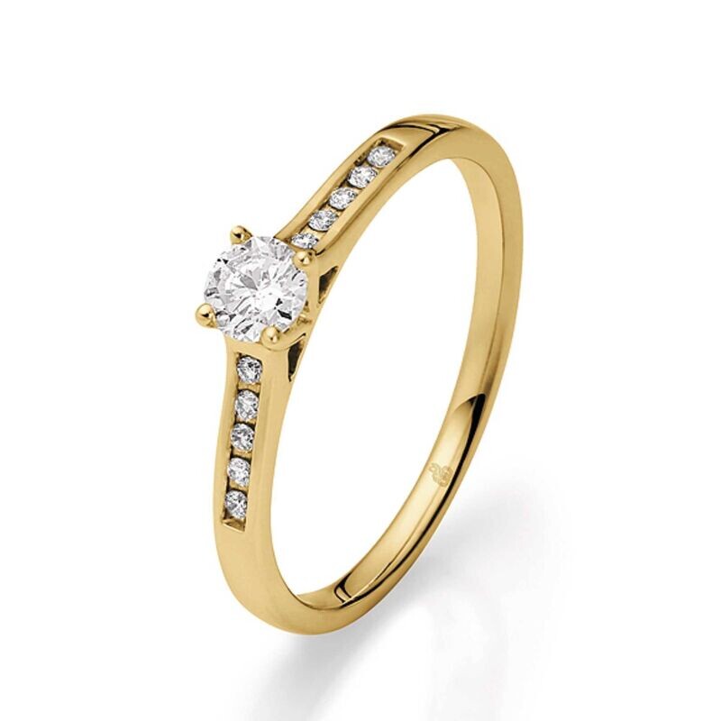 Solitär-Antragsring Gelbgold 585 Brillant von Rauschmyer 51-00034