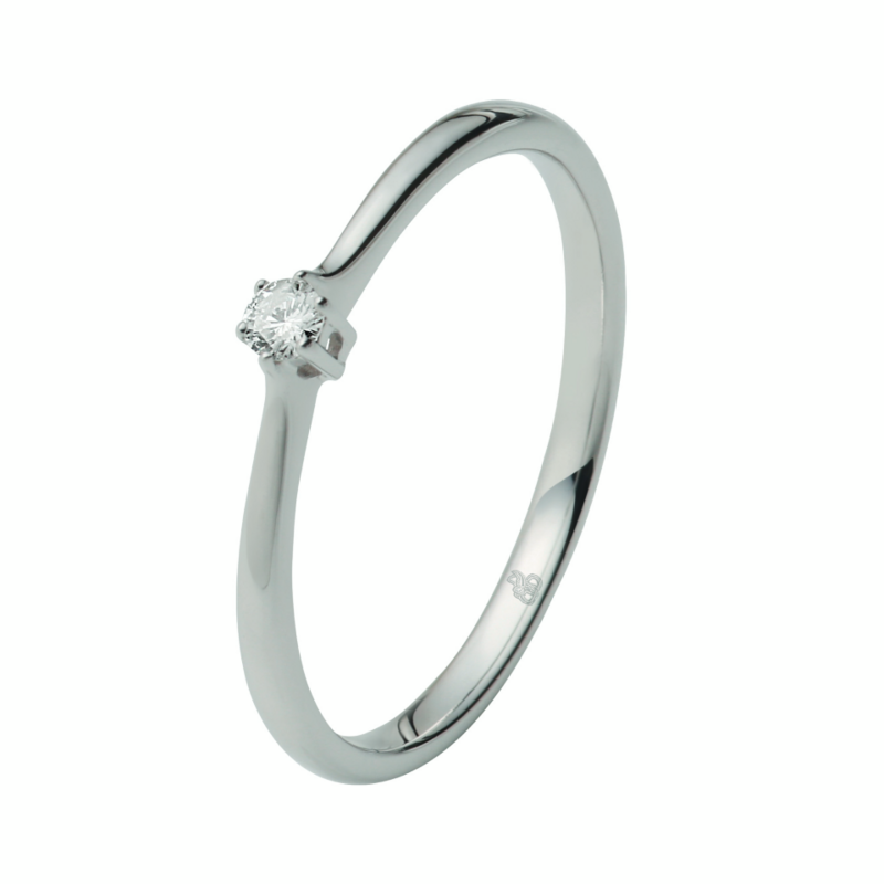Solitär-Antragsring Weißgold 585 Brillant Solitär-Antragsring Weißgold 585 Brillant