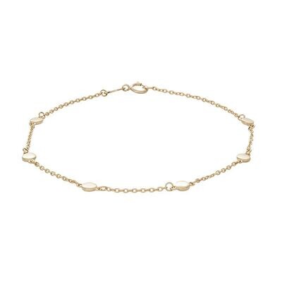 Armband 8Kt in Gelbgold 17+2cm