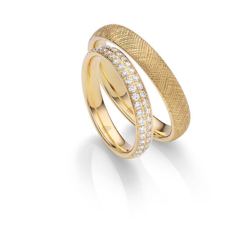 Trauringe 585 in Gelbgold von Rauschmayer 03024-35-40
