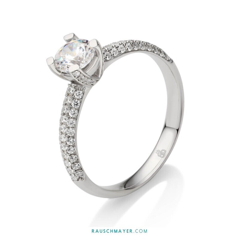 Ring in Weißgold 585  51-00067 / Brillant 0.88 ct. von Rauschmayer