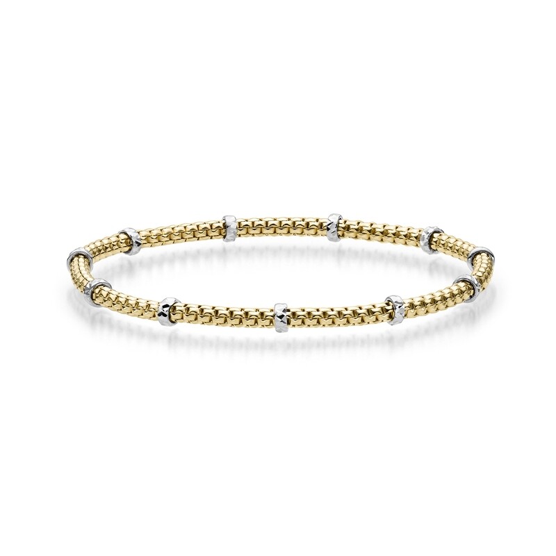 Armband mit Rollo elastisch 3,0 mm GG/WG 0 cm Armband mit Rollo elastisch 3,0 mm GG/WG 0 cm