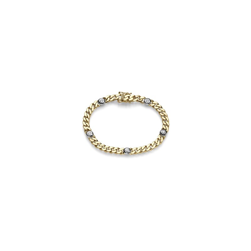Brillant Armband 5,5 mm GG/WG 0.50 ct. TW-SI Brillant Armband 5,5 mm GG/WG 0.50 ct. TW-SI