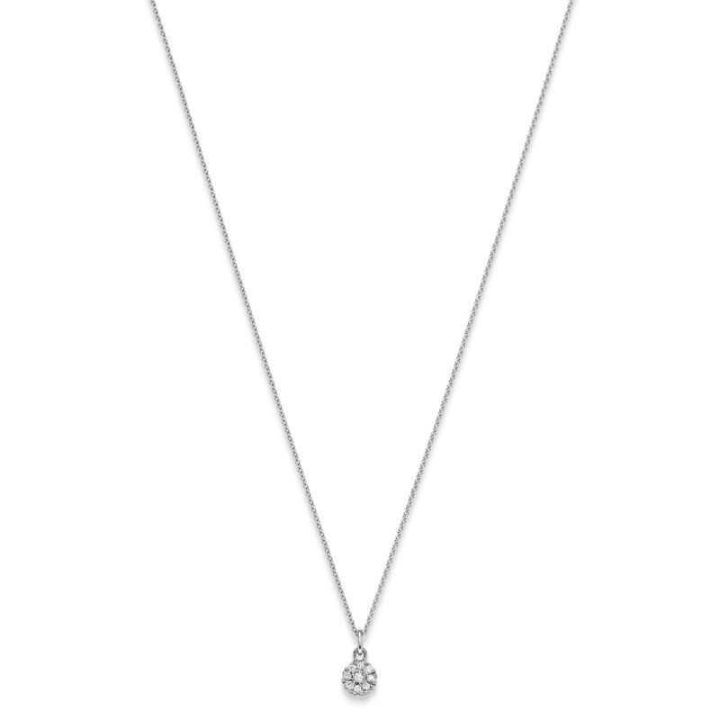 Brillant Anhänger WG 0.10 ct. TW-SI