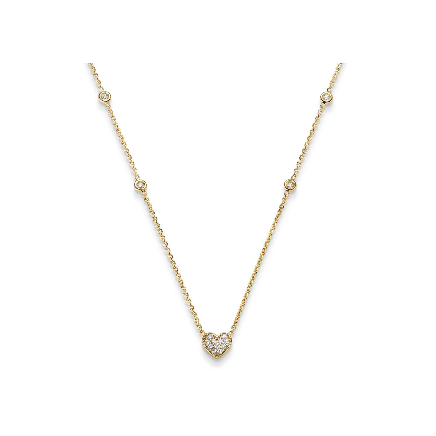 Brillant Collier Herz GG 0.54 ct. TW-SI