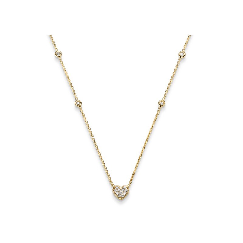 Brillant Collier Herz GG 0.54 ct. TW-SI Brillant Collier Herz GG 0.54 ct. TW-SI