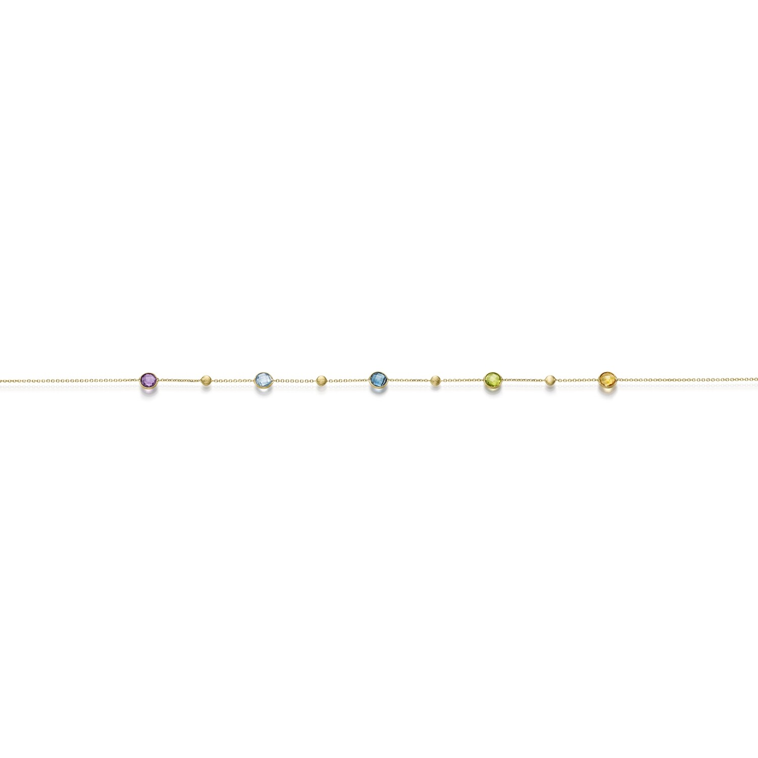 Kette mit Farbsteinen GG 45 cm