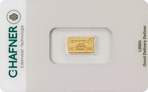 1 g Goldbarren C. Hafner