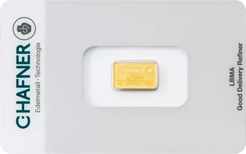 2 g Goldbarren C. Hafner