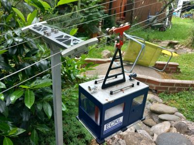 Stütze für Garten Seilbahn wetterfest