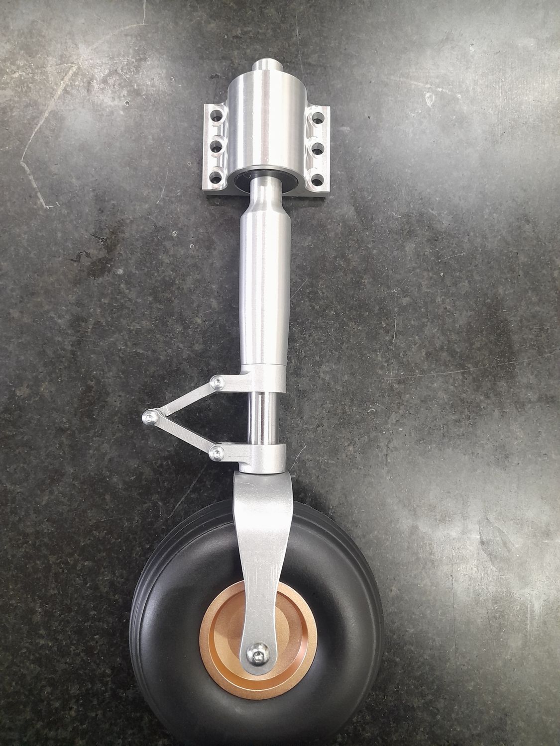 Bugfahrwerk  NLG für Cessna 152 -182 für Räder bis 30mm Breite/ Durchmesser 90mm komplett mit Lagerbock