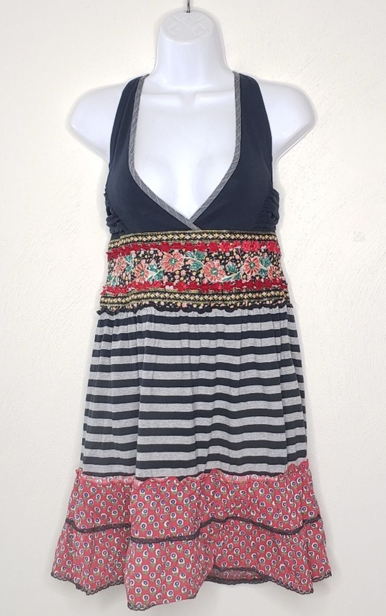 Vintage Free People Y2K Halter Dress Size 6