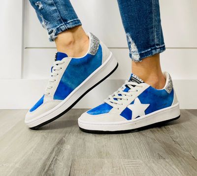 Vintage Havana Gracie Low Top Sneaker-Blue - Size 6.5