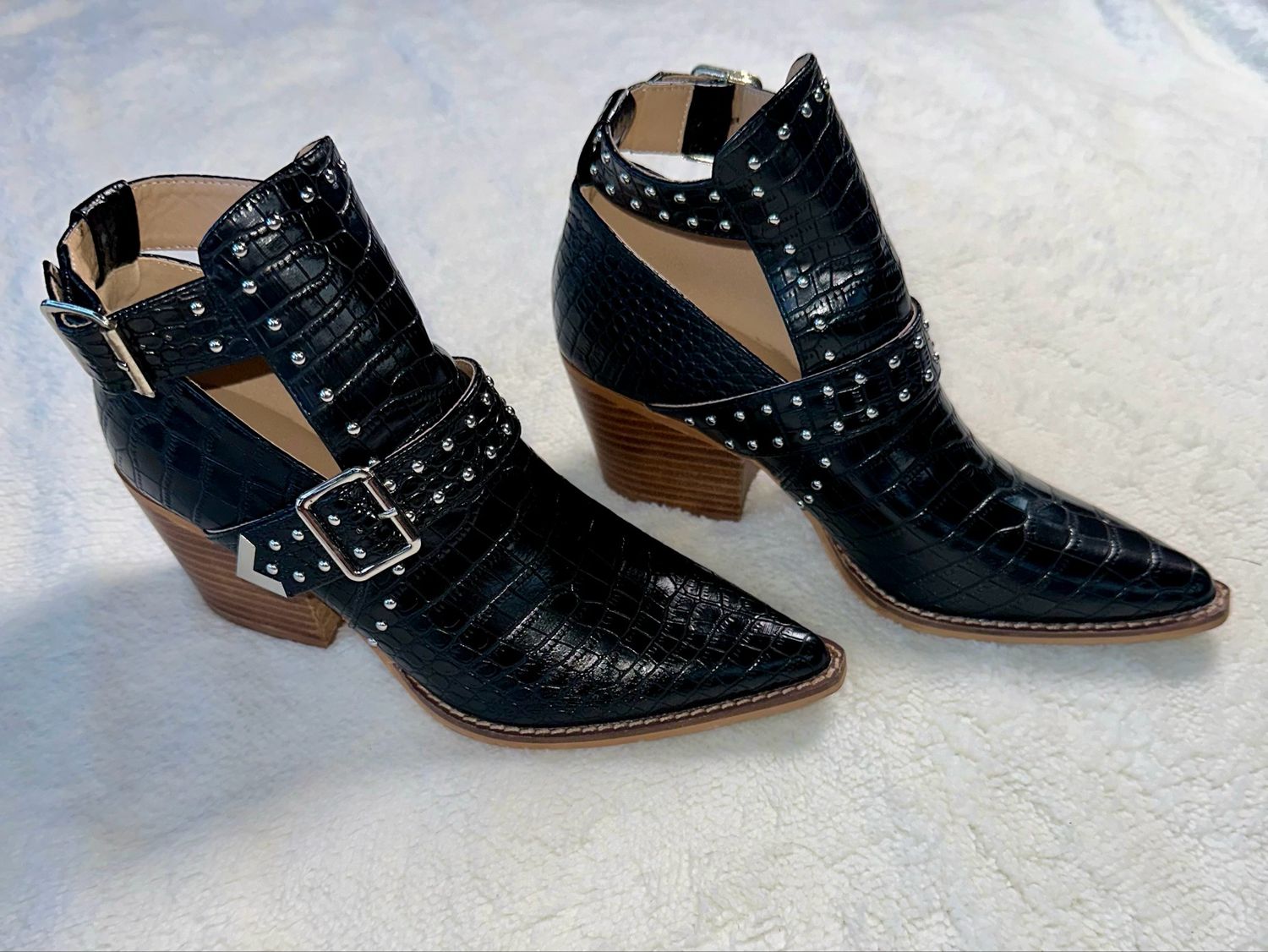 Arider Girl Emme Studded Ankle Boots - Size 7