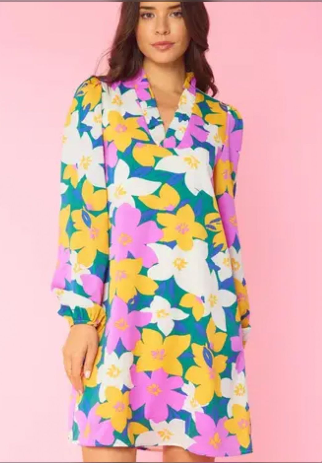 Floral Button Down Dress - Large