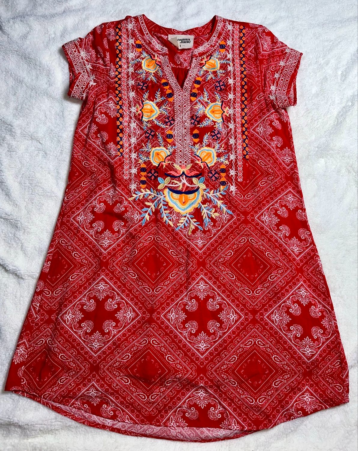 Savannah Jane Embroidered Dress - Small