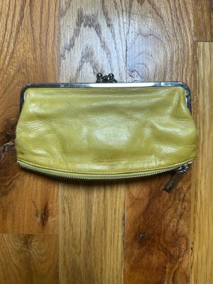 Hobo Lauren Yellow Leather Wallet Clutch