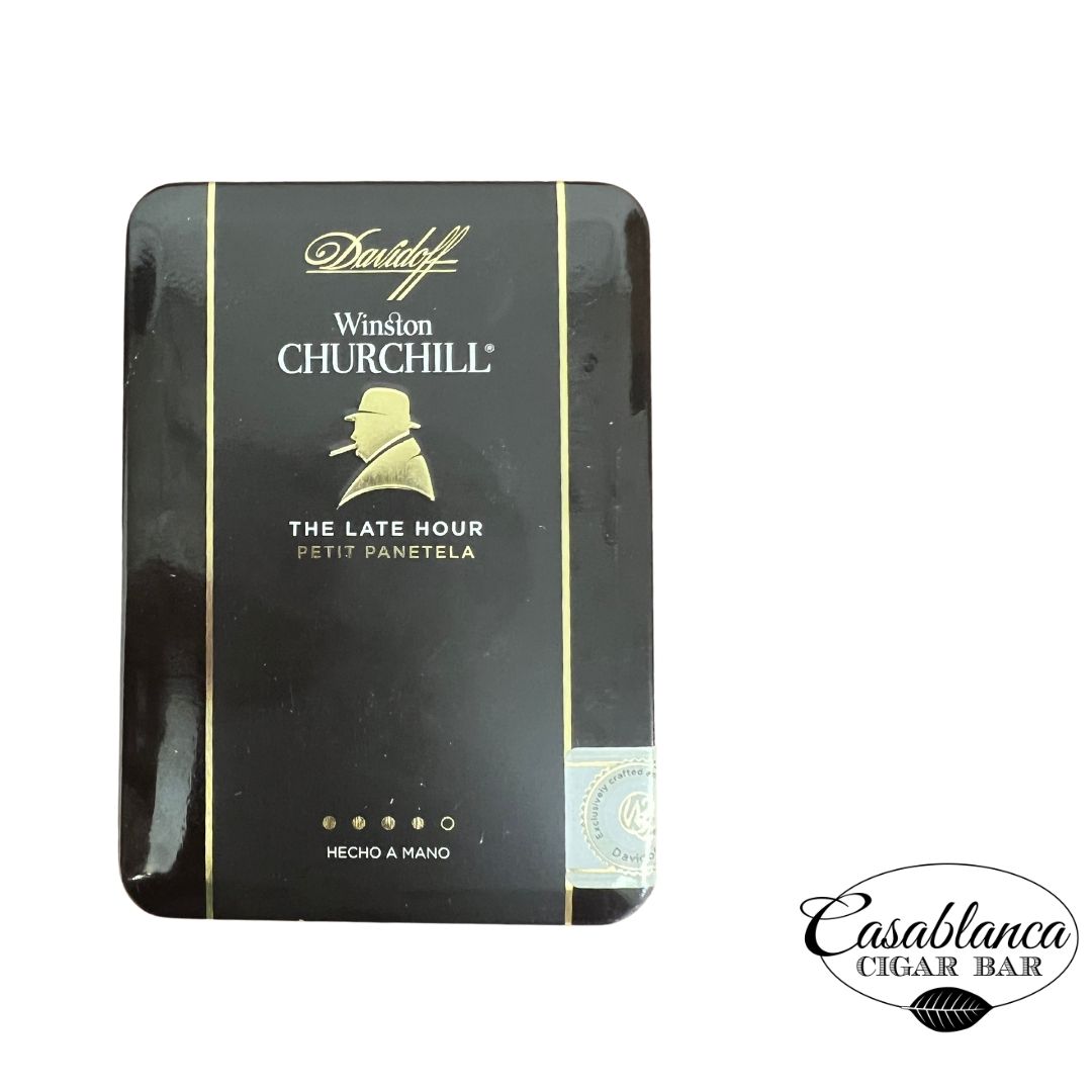 Davidoff Winston Churchill Late Hour Petit Panetela Cigars Tin