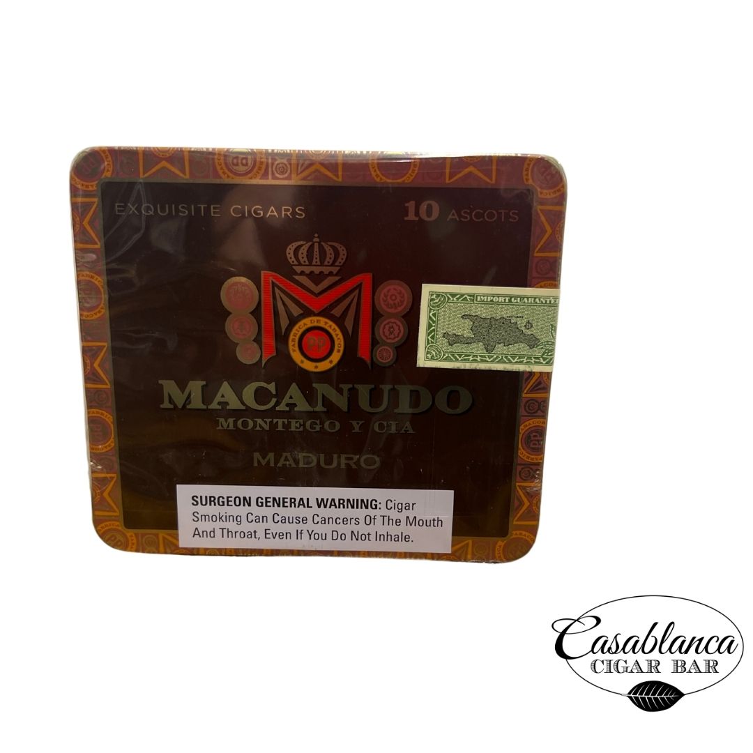 Macanudo Cafe Ascots Maduro Cigarillos Tin
