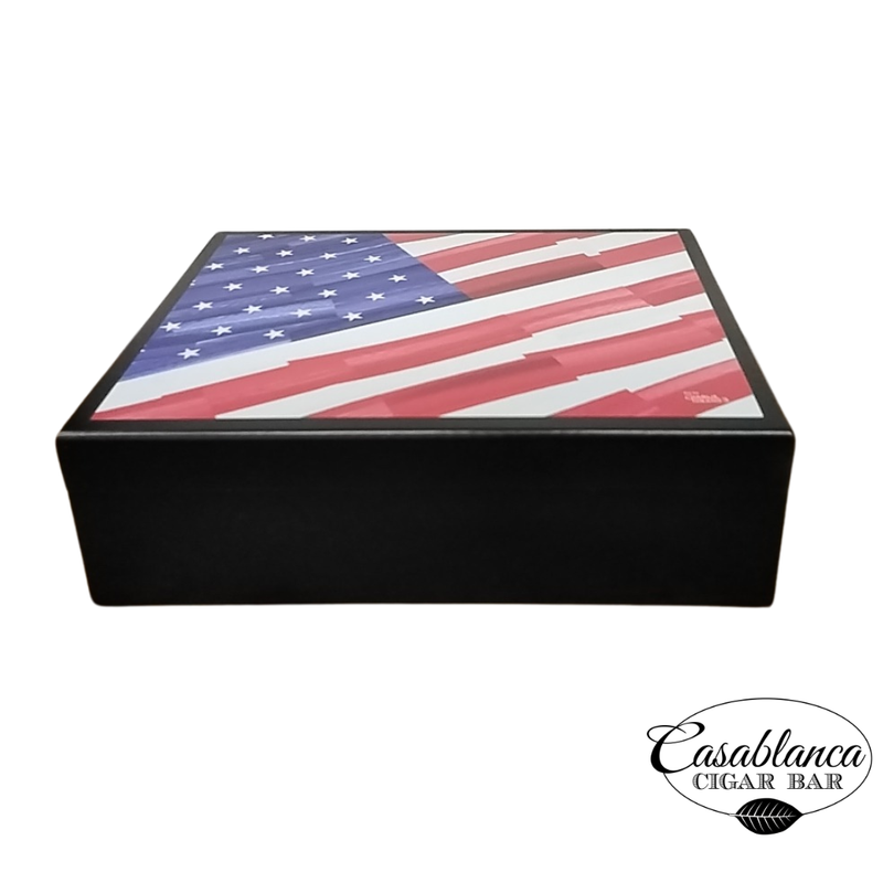 Palio Humidor - US Flag Turano Series (20 Count)