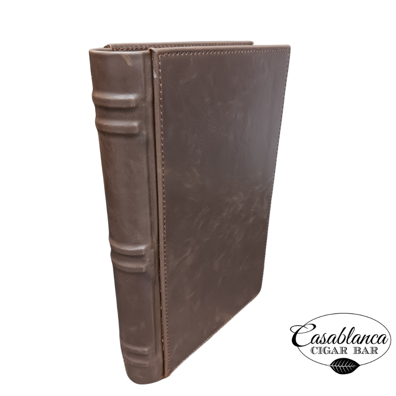Leather Book Travel Humidor (5-10 Count)