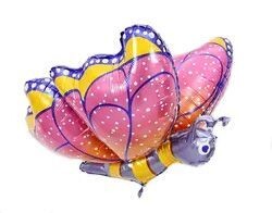 Pink and Purple Butterfly Balloon (XL)