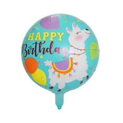 Llama Happy Birthday Balloon