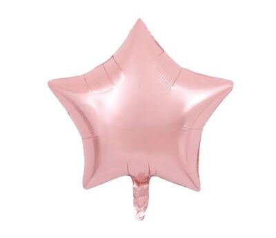 Soft Mid Pink Star Balloon