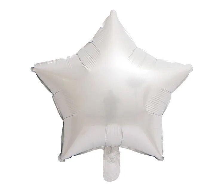 Soft Grey Star Balloon