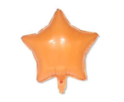 Soft Orange Star Balloon