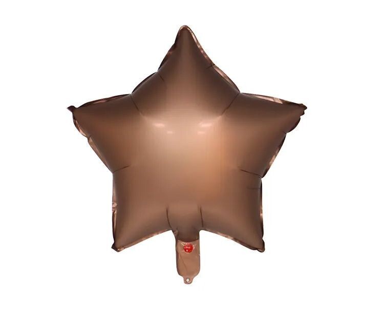 Soft Brown Star Balloon